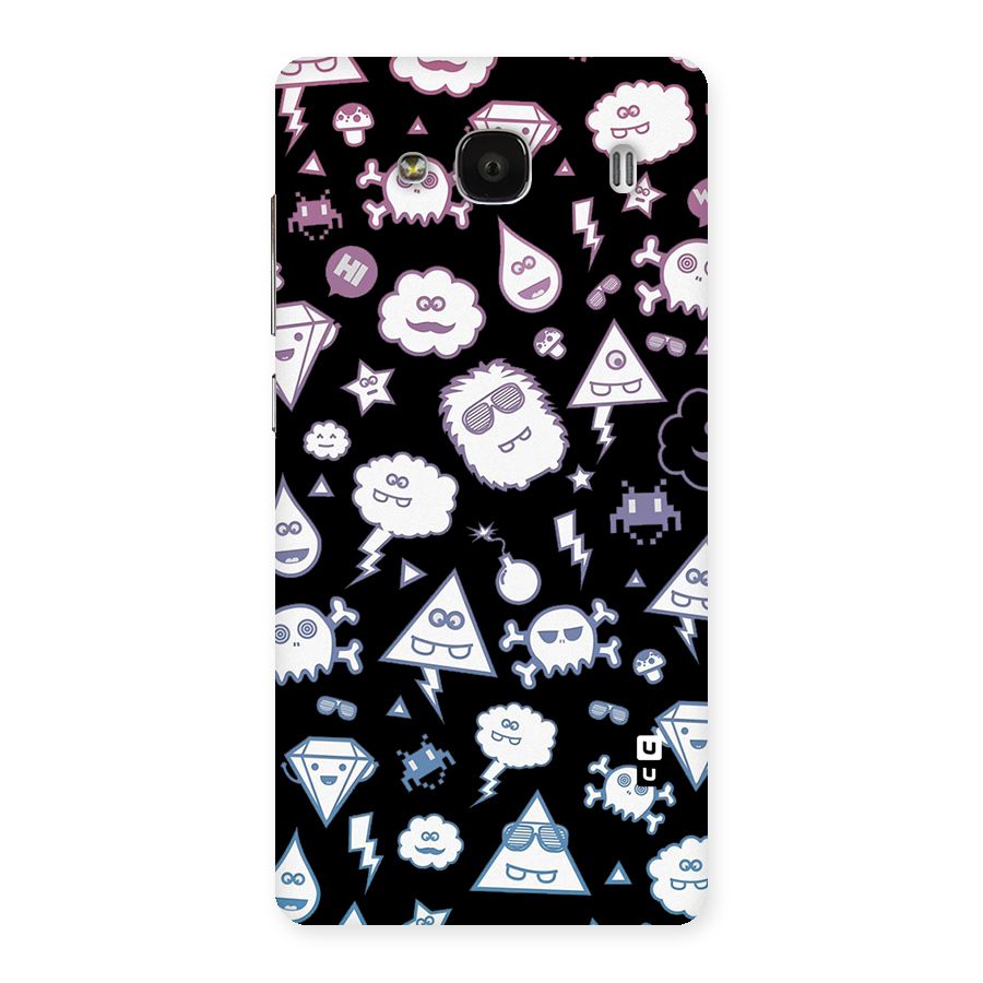 Funny Faces Back Case for Redmi 2s