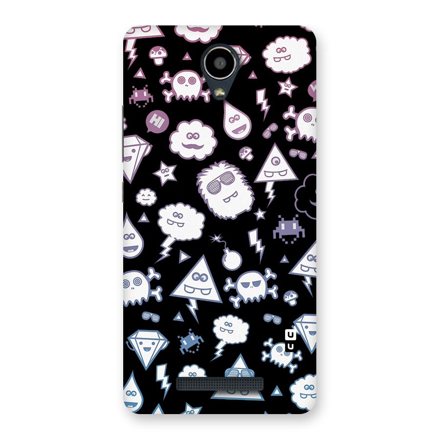 Funny Faces Back Case for Redmi Note 2