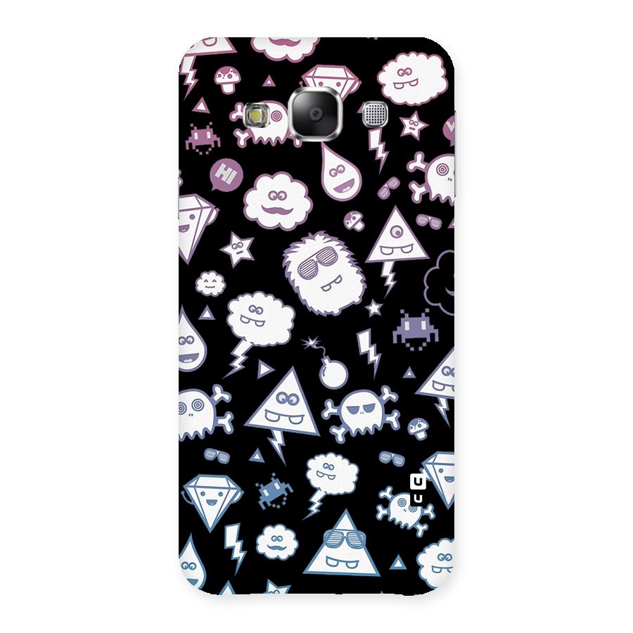 Funny Faces Back Case for Samsung Galaxy E5