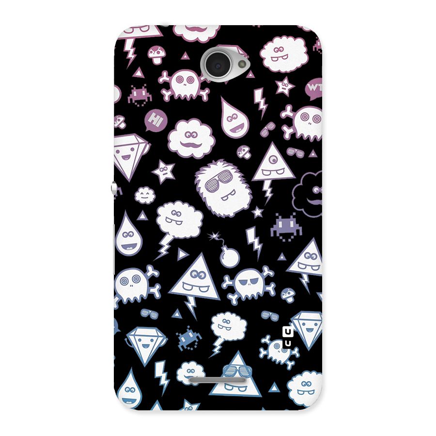 Funny Faces Back Case for Sony Xperia E4