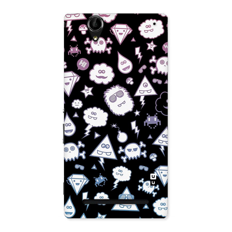 Funny Faces Back Case for Sony Xperia T2