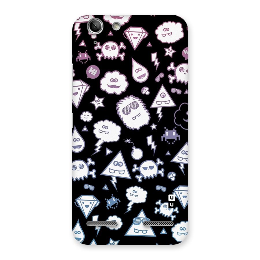 Funny Faces Back Case for Vibe K5