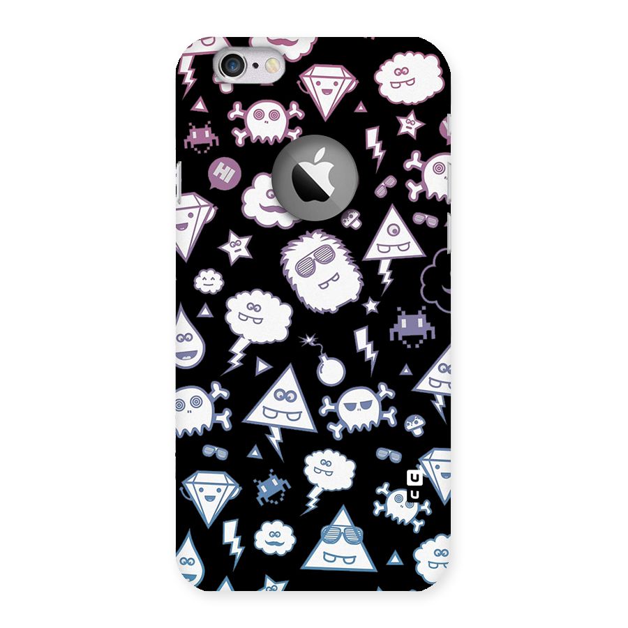 Funny Faces Back Case for iPhone 6 Logo Cut