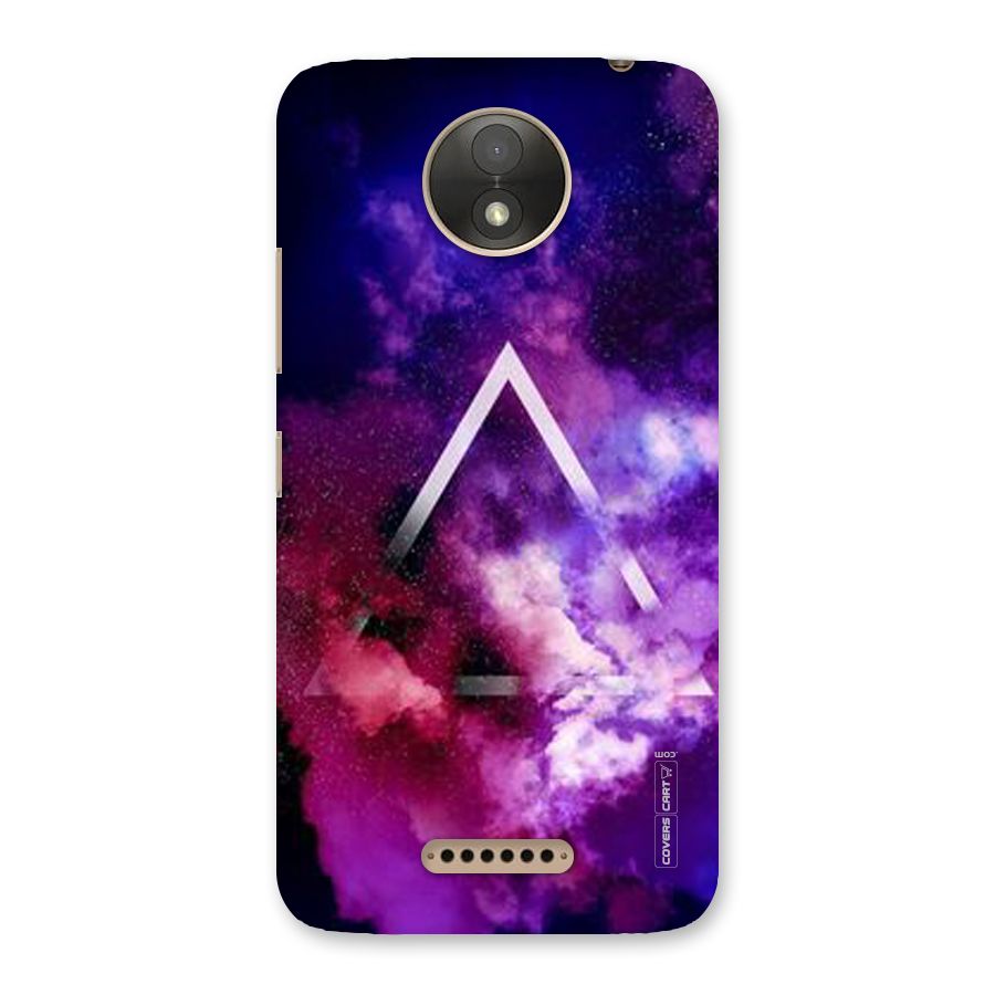 Galaxy Smoke Hues Back Case for Moto C Plus