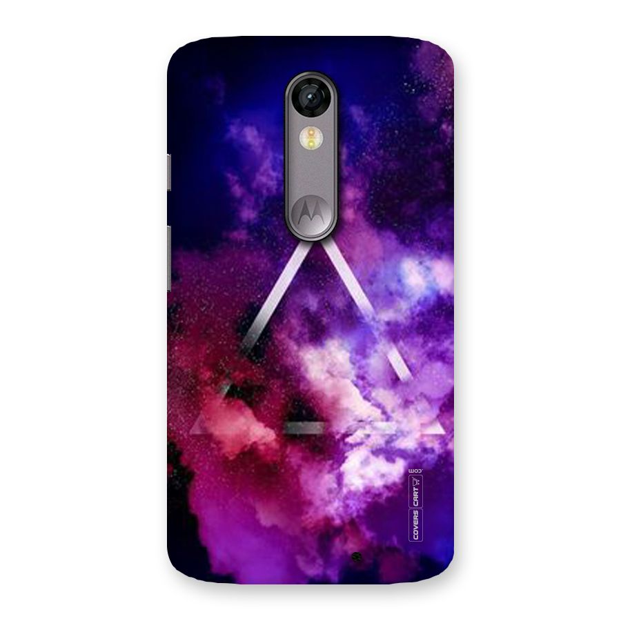 Galaxy Smoke Hues Back Case for Moto X Force