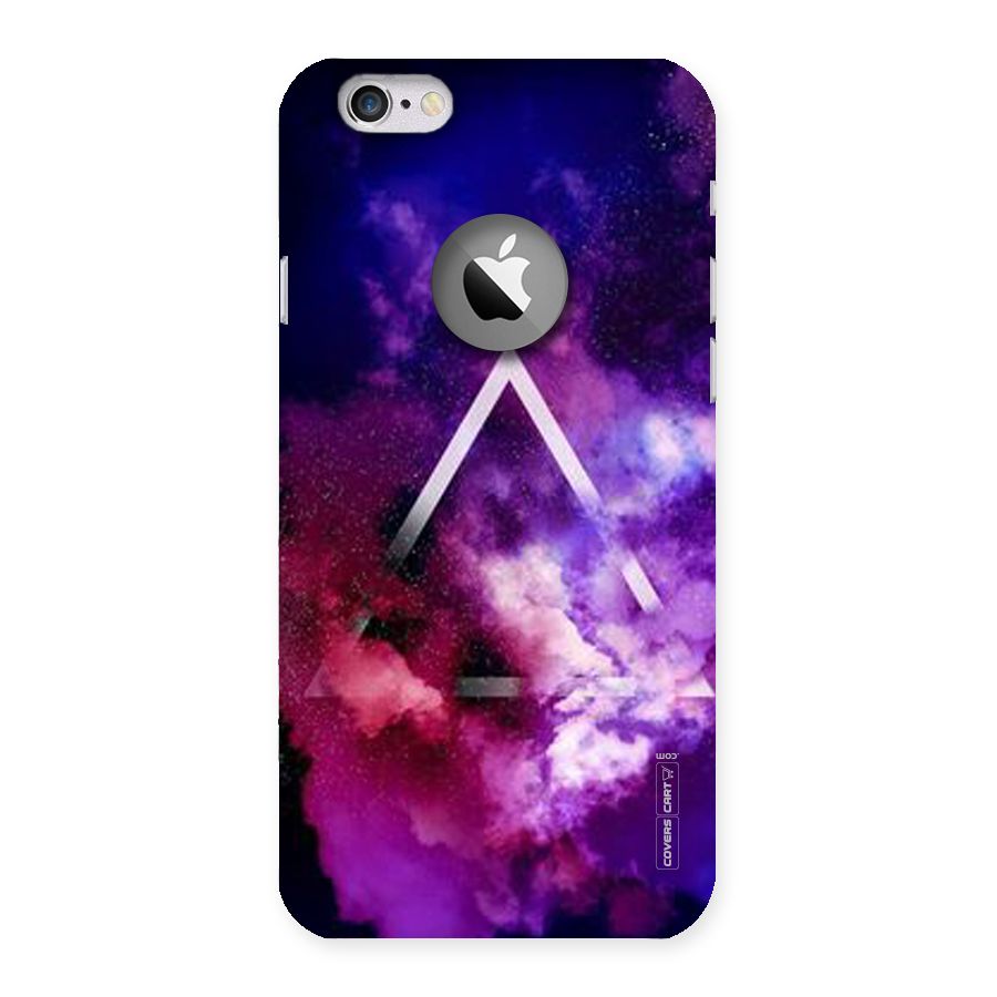 Galaxy Smoke Hues Back Case for iPhone 6 Logo Cut