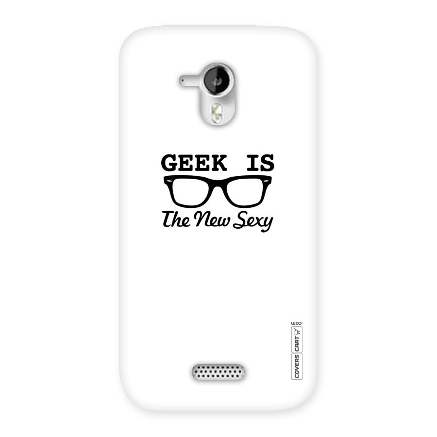 Geek Is The New Sexy Back Case for Micromax Canvas HD A116