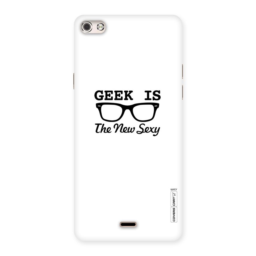 Geek Is The New Sexy Back Case for Micromax Canvas Silver 5