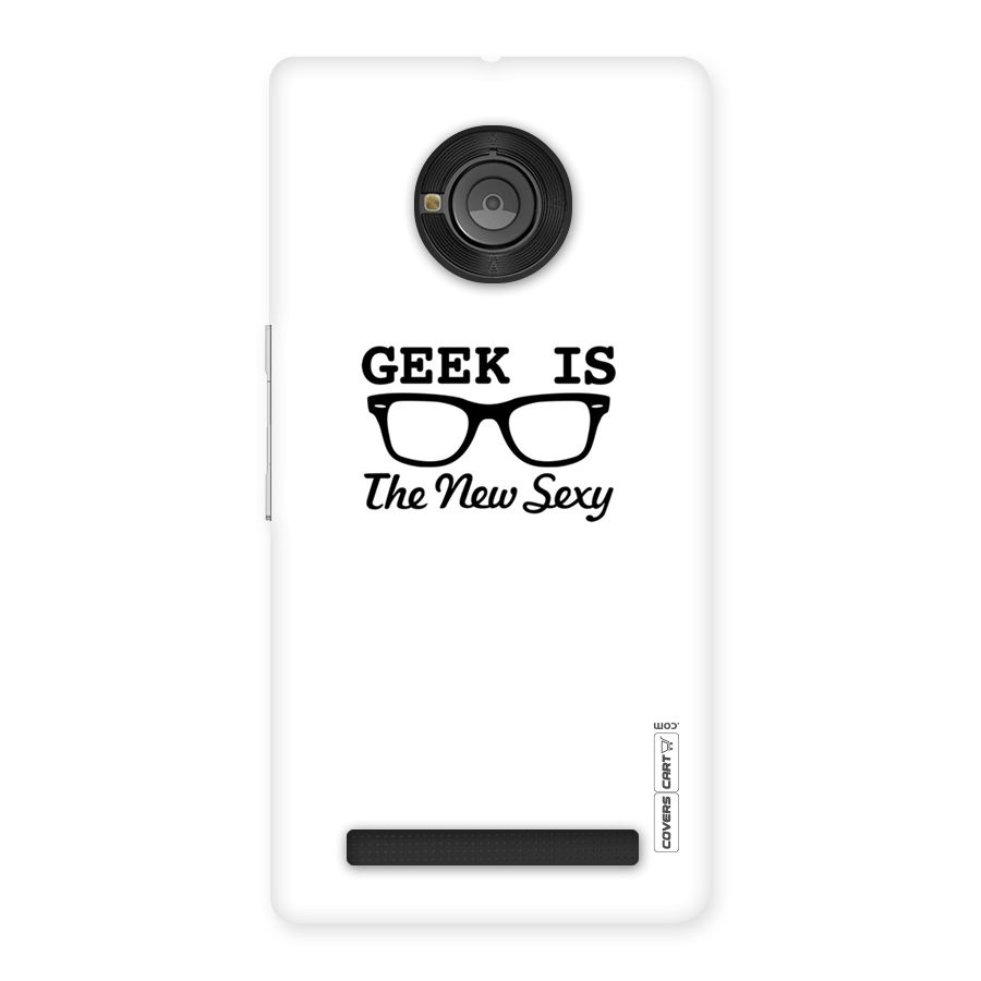 Geek Is The New Sexy Back Case for Yu Yunique