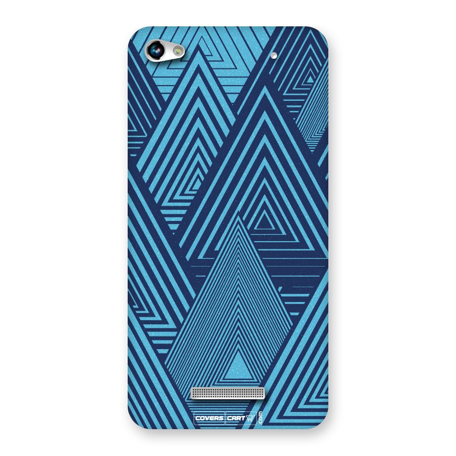 Geometric Blue Print Back Case for Canvas Hue 2 A316