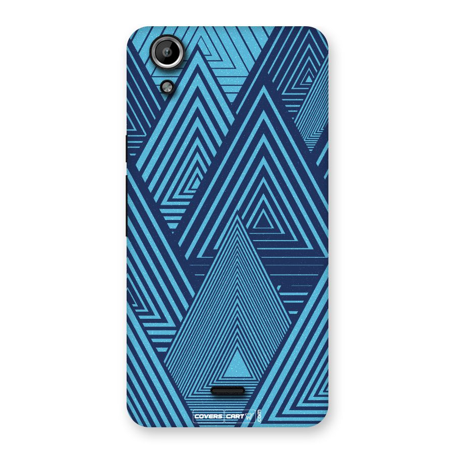Geometric Blue Print Back Case for Canvas Selfie Lens
