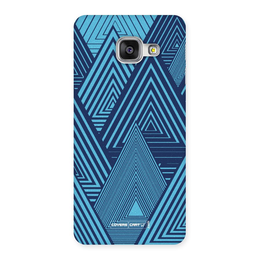 Geometric Blue Print Back Case for Galaxy A3 2016