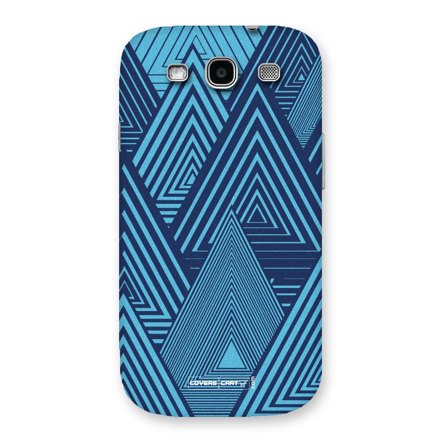 Geometric Blue Print Back Case for Galaxy S3