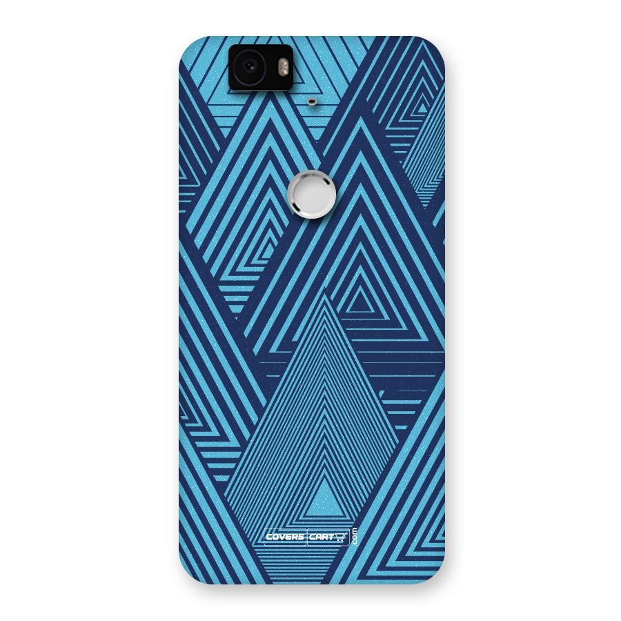 Geometric Blue Print Back Case for Google Nexus 6P