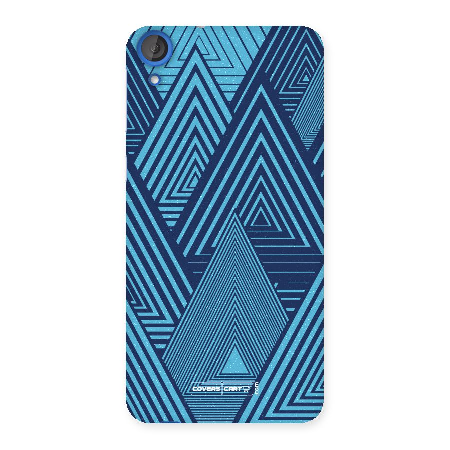 Geometric Blue Print Back Case for HTC Desire 820s