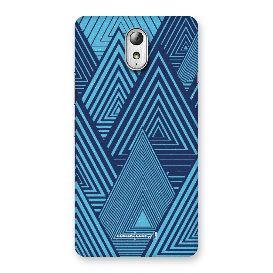 Geometric Blue Print Back Case for Lenovo Vibe P1M