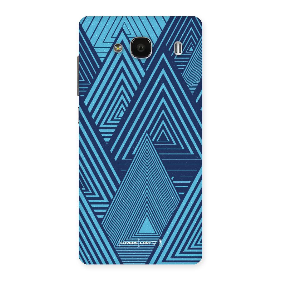 Geometric Blue Print Back Case for Redmi 2s