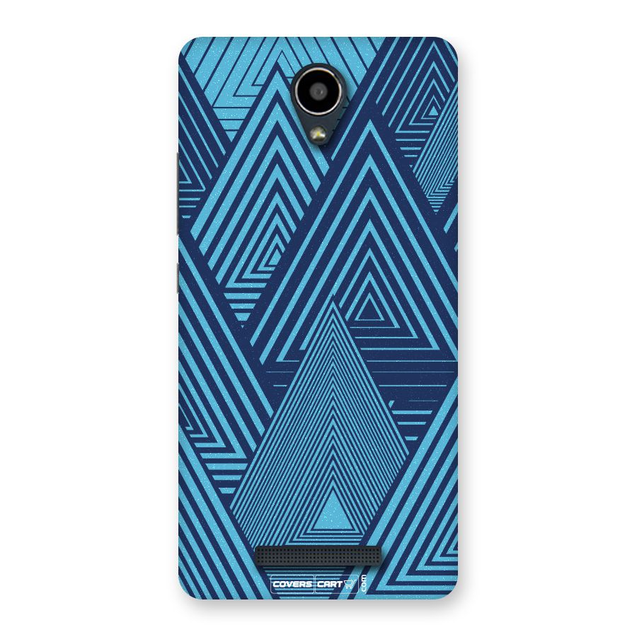 Geometric Blue Print Back Case for Redmi Note 2