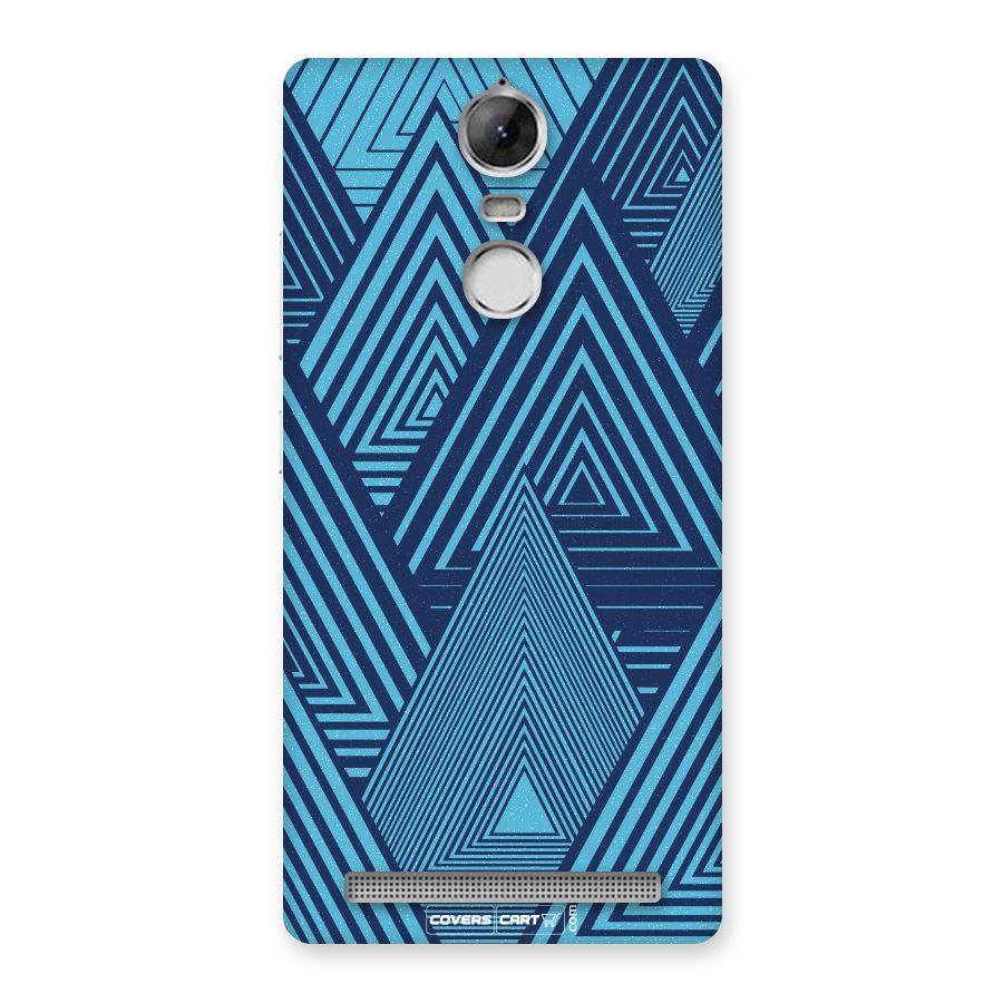 Geometric Blue Print Back Case for Vibe K5 Note