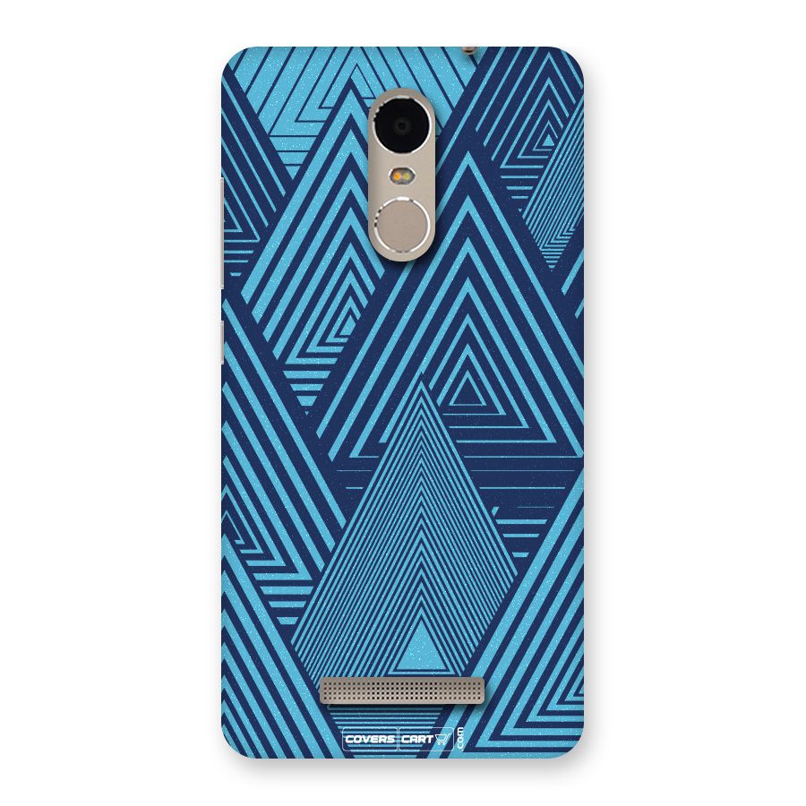 Geometric Blue Print Back Case for Xiaomi Redmi Note 3