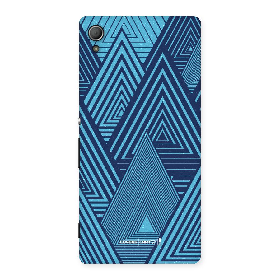 Geometric Blue Print Back Case for Xperia Z3 Plus