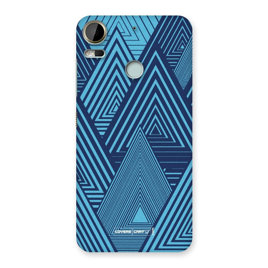 Geometric Blue Print Back Case for Desire 10 Pro