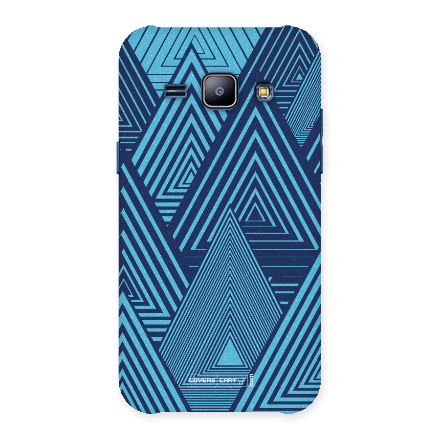 Geometric Blue Print Back Case for Galaxy J1