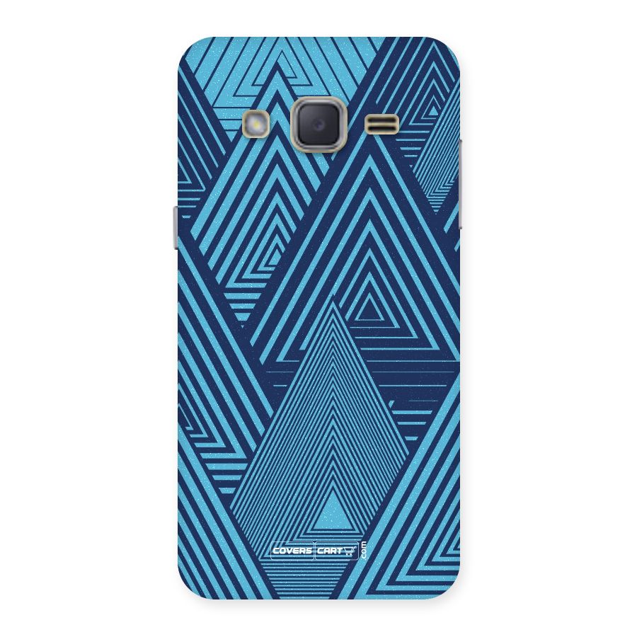 Geometric Blue Print Back Case for Galaxy J2