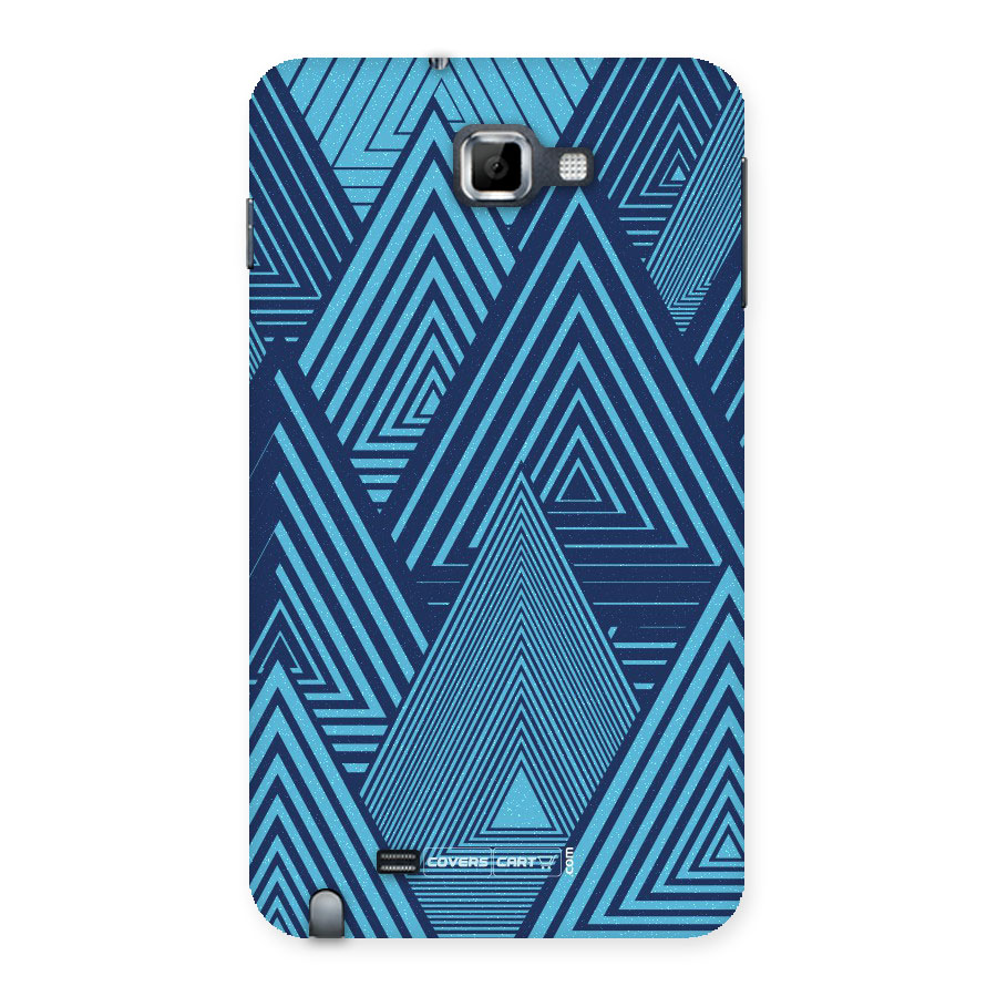 Geometric Blue Print Back Case for Galaxy Note