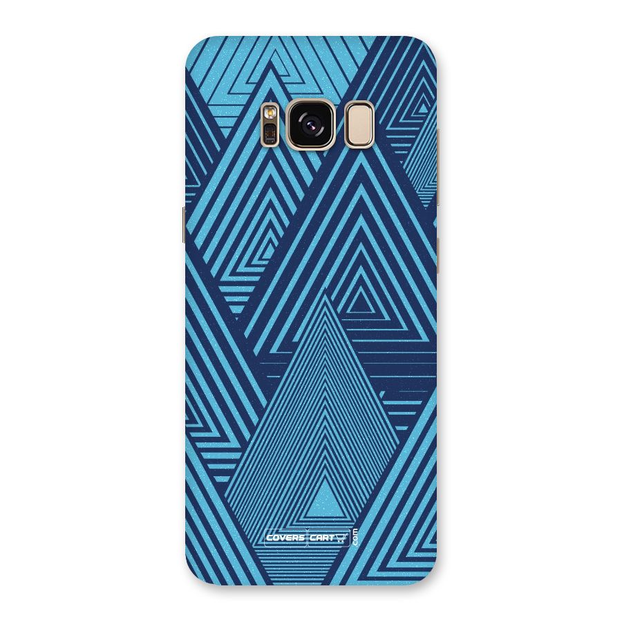Geometric Blue Print Back Case for Galaxy S8