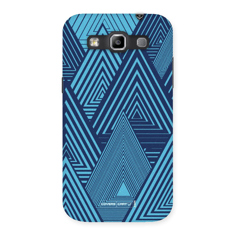 Geometric Blue Print Back Case for Grand Quattro