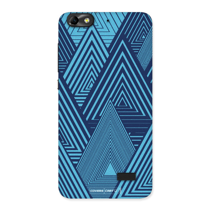 Geometric Blue Print Back Case for Honor 4C