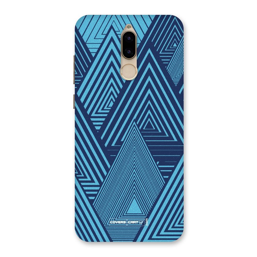 Geometric Blue Print Back Case for Honor 9i
