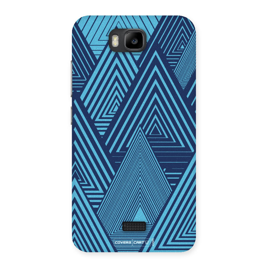 Geometric Blue Print Back Case for Honor Bee
