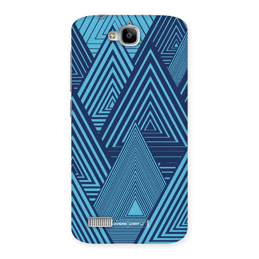 Geometric Blue Print Back Case for Honor Holly