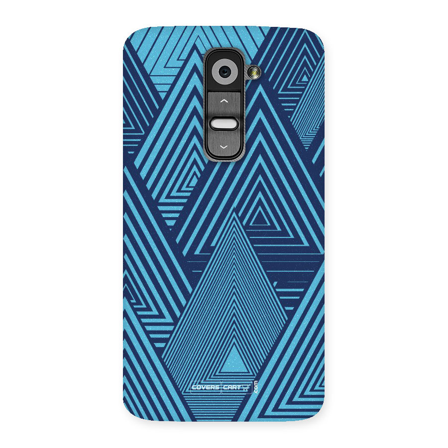 Geometric Blue Print Back Case for LG G2
