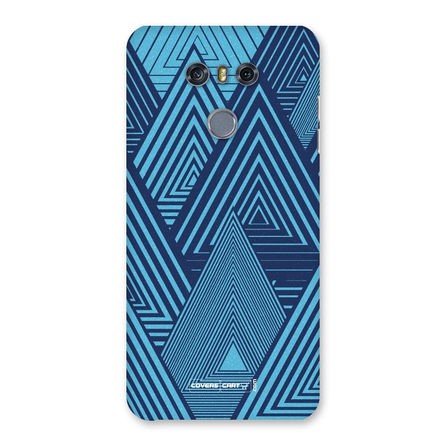 Geometric Blue Print Back Case for LG G6