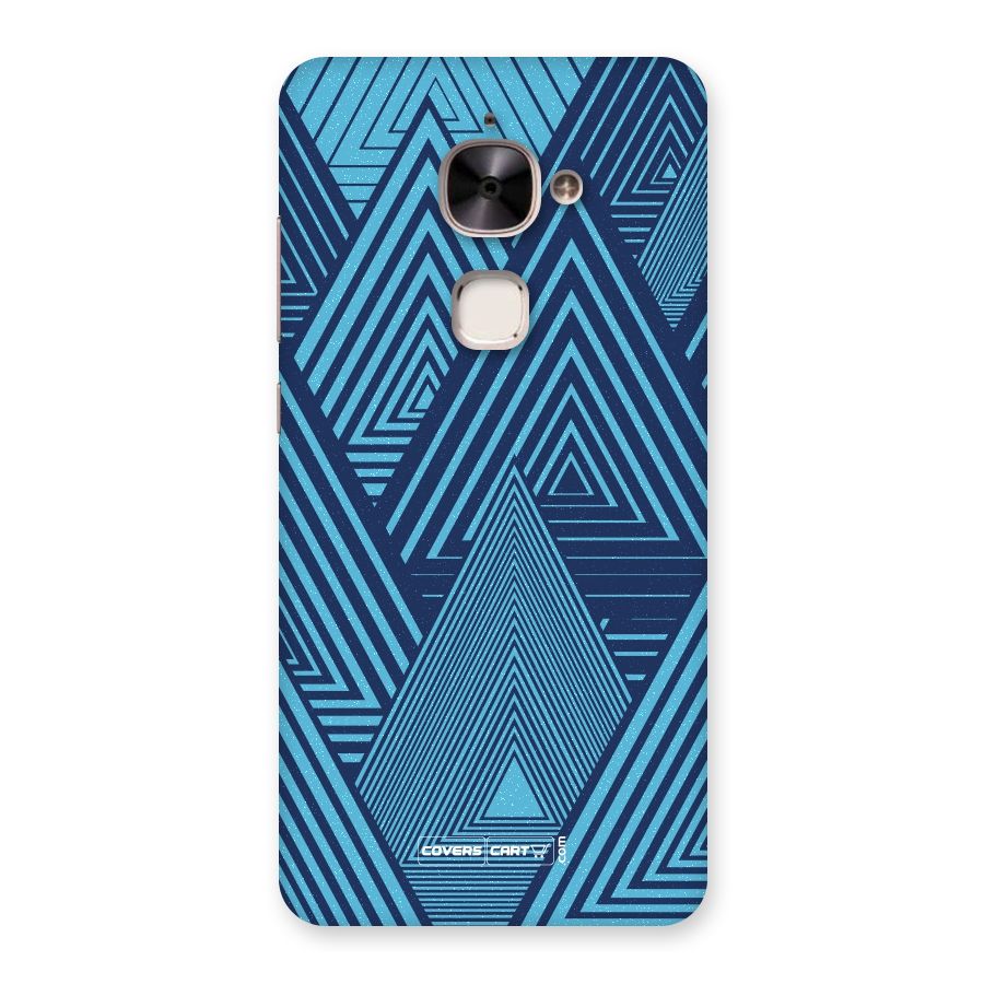Geometric Blue Print Back Case for Le 2