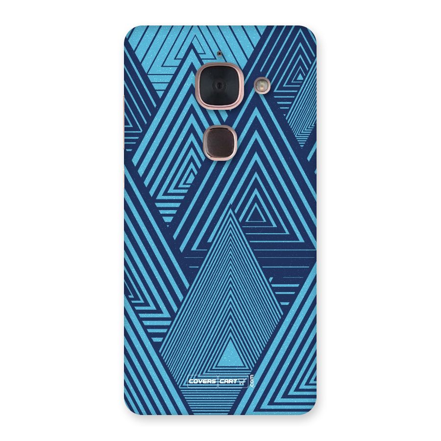 Geometric Blue Print Back Case for Le Max 2