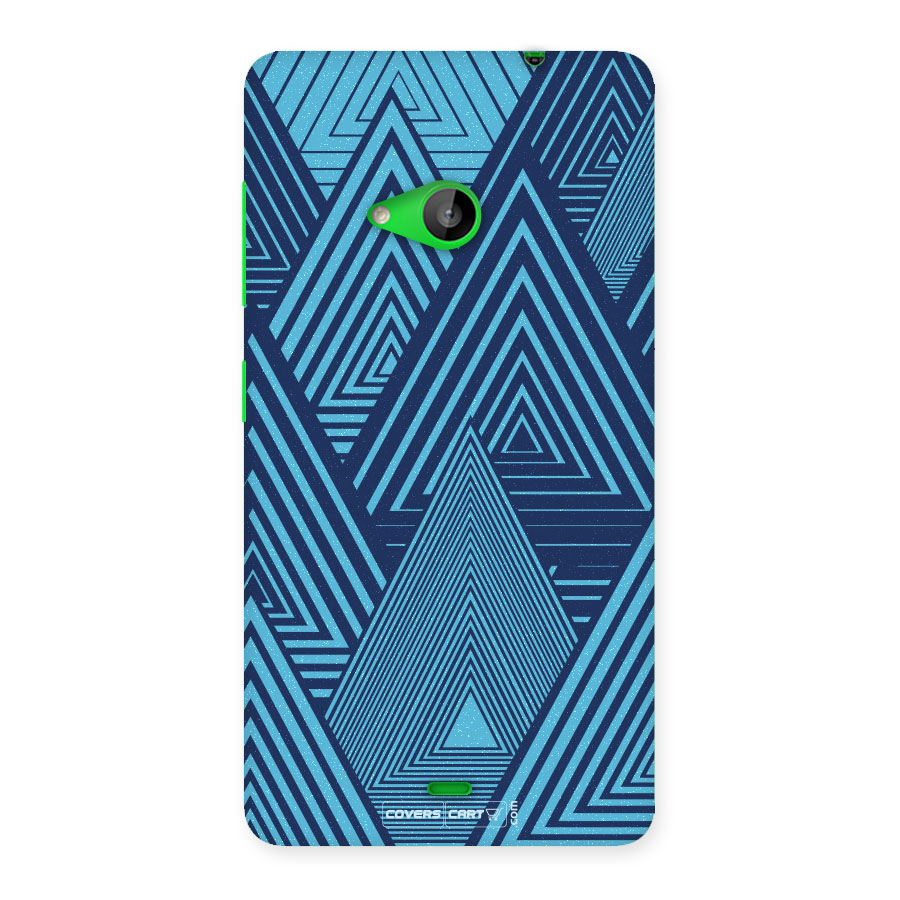 Geometric Blue Print Back Case for Lumia 535