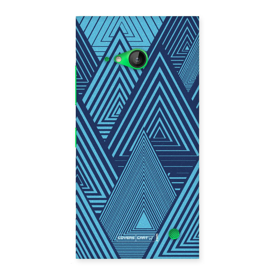Geometric Blue Print Back Case for Lumia 730