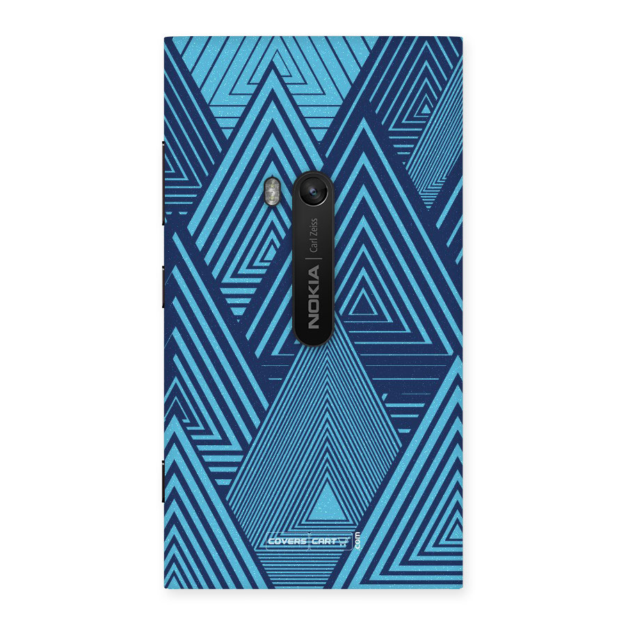 Geometric Blue Print Back Case for Lumia 920