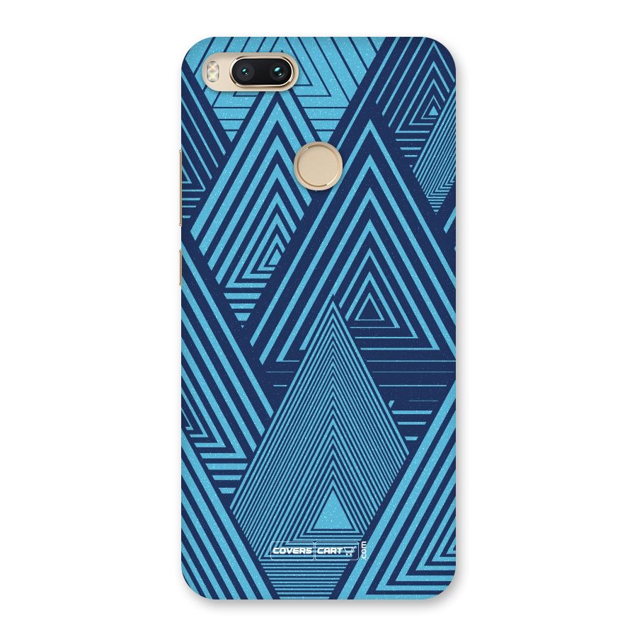 Geometric Blue Print Back Case for Mi A1