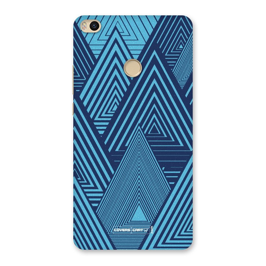 Geometric Blue Print Back Case for Mi Max 2