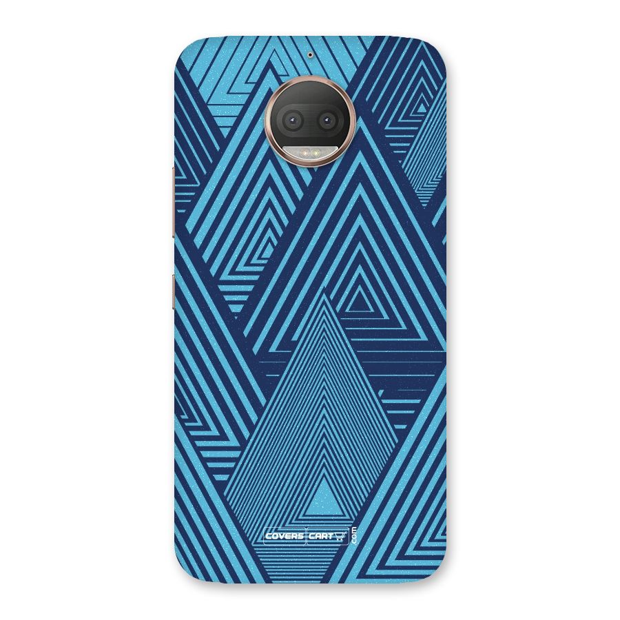 Geometric Blue Print Back Case for Moto G5s Plus