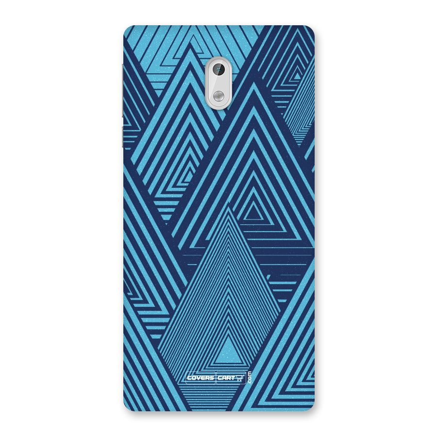 Geometric Blue Print Back Case for Nokia 3