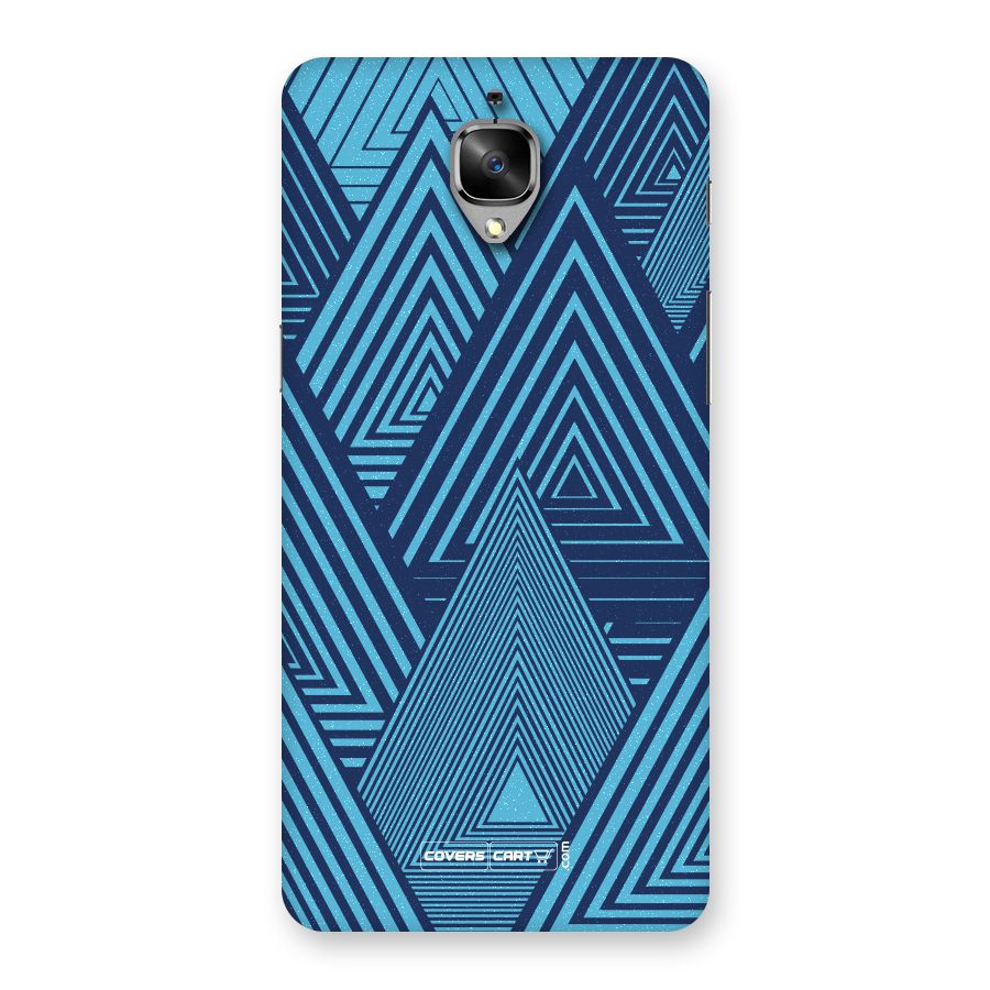 Geometric Blue Print Back Case for OnePlus 3