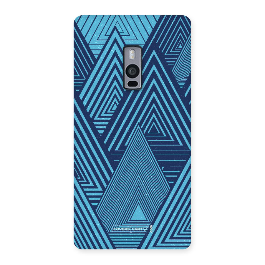 Geometric Blue Print Back Case for Oneplus Two