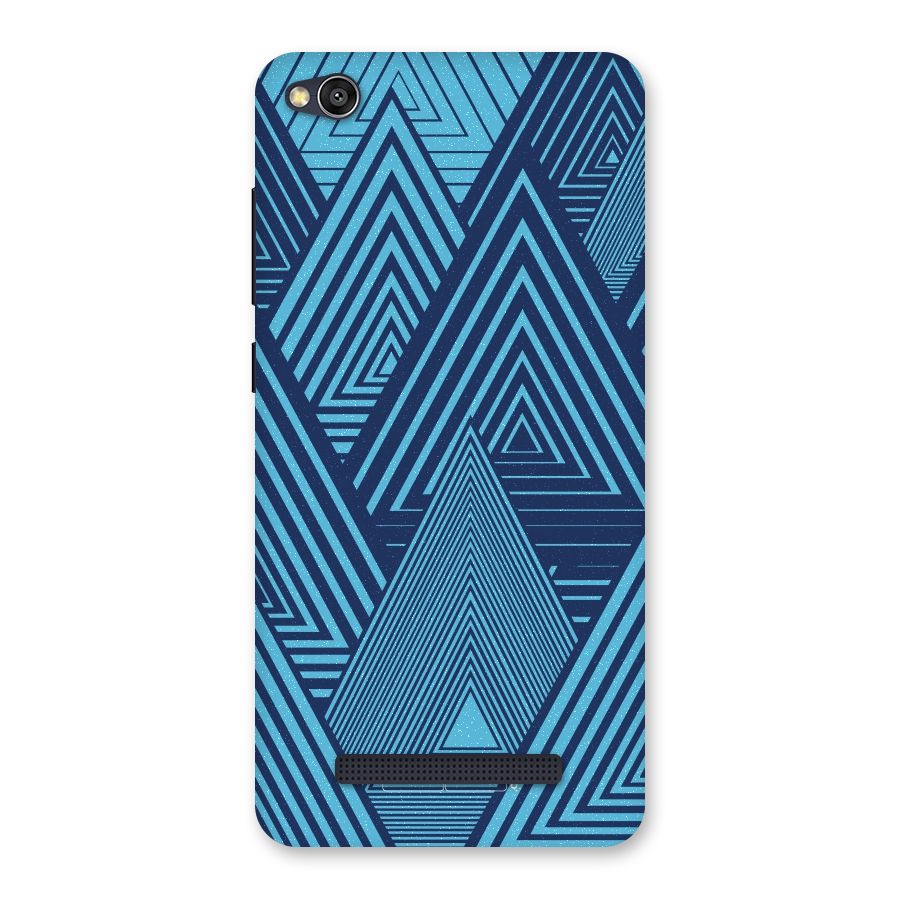 Geometric Blue Print Back Case for Redmi 4A