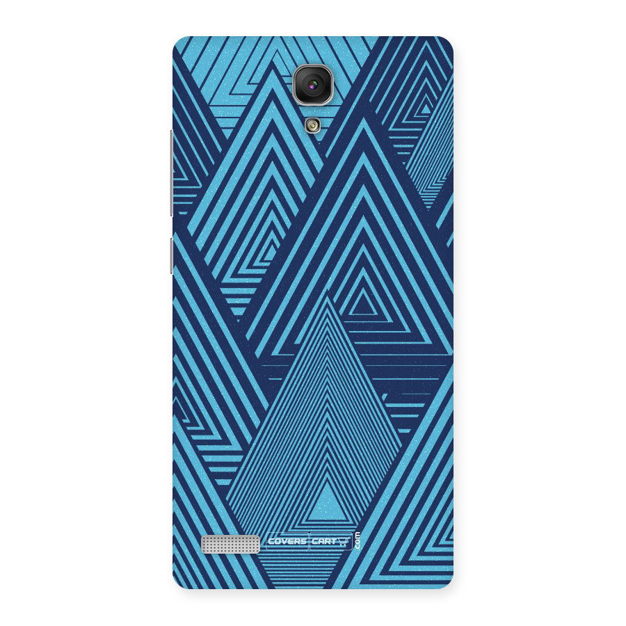 Geometric Blue Print Back Case for Redmi Note